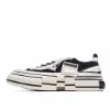 Picture of XVESSEL GOP LOW CANVAS VULCANIZED SNEAKERS "BLACK, BEIGE AND WHITE TASSEL" F19X001