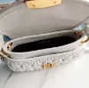 Picture of miu miu bronze metal white Model: 5BH188 size: L16.5, H24, W6.5