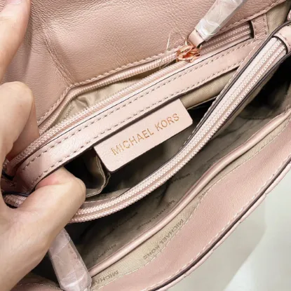 Picture of MK small fragrant style sheepskin bag chain pink Size: 25CmX16cmX8.5cm