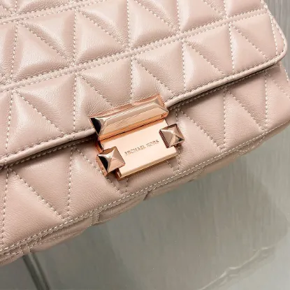 Picture of MK small fragrant style sheepskin bag chain pink Size: 25CmX16cmX8.5cm