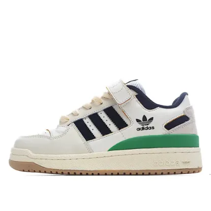 Picture of Adidas Forum 84 Low Low Top Beige, Black and Green Sneakers
