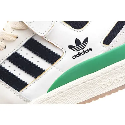 Picture of Adidas Forum 84 Low Low Top Beige, Black and Green Sneakers