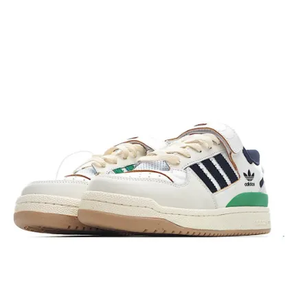 Picture of Adidas Forum 84 Low Low Top Beige, Black and Green Sneakers