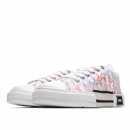 Picture of Dior B23 Oblique Slip-on Low Top Sneakers Sheer Print Sneakers