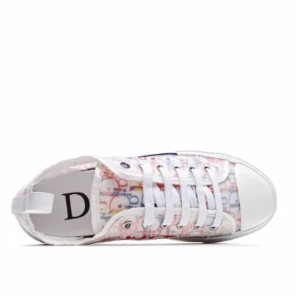 Picture of Dior B23 Oblique Slip-on Low Top Sneakers Sheer Print Sneakers