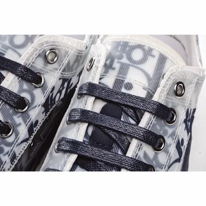 Picture of Dior B23 Oblique Slip-on Low Top Sneakers Sheer Print Sneakers