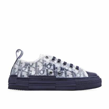 Picture of Dior B23 Oblique Slip-on Low Top Sneakers Sheer Print Sneakers