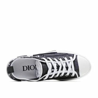 Picture of Dior B23 Oblique Slip-on Low Top Sneakers Sheer Print Sneakers