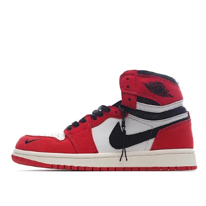 Picture of Air Jordan 1 Switch AJ1 Joe 1 wine red zipper high-top cultural basketball