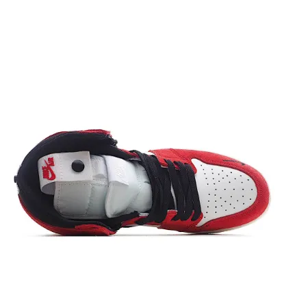 Picture of Air Jordan 1 Switch AJ1 Joe 1 wine red zipper high-top cultural basketball
