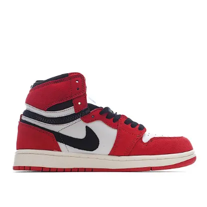 Picture of Air Jordan 1 Switch AJ1 Joe 1 wine red zipper high-top cultural basketball
