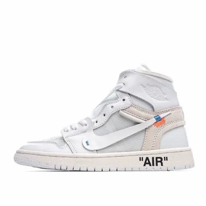 Picture of Off-White x Air Jordan 1 Retro High OG 'White' 2018