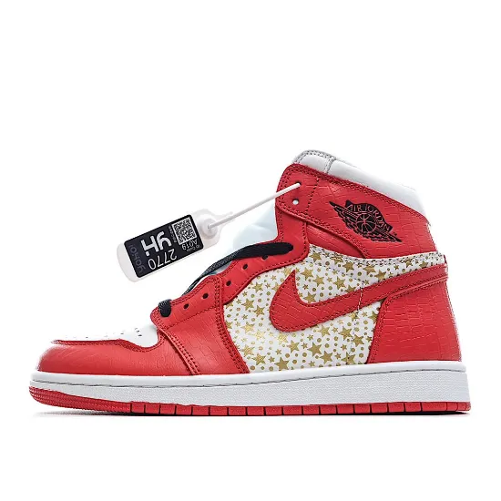 Picture of Supreme x AirJordan Retro AJ1 high-top basketball shoes
