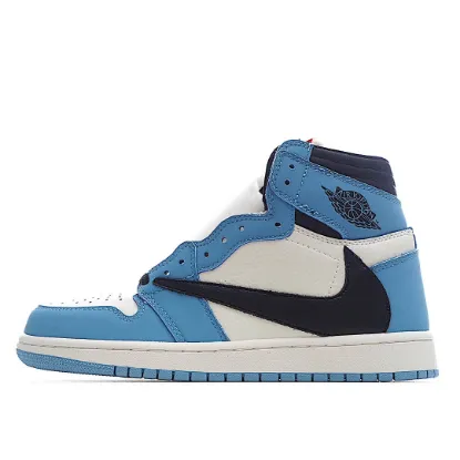 Picture of Travis Scott x Air Jordan AJ1 High TS Joint Inverted High Top Sneakers