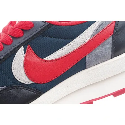 Picture of NIKE SACAI X UNDERCOVER X LDWAFFLE 'MIDNIGHT SPRUCE UNIVERSITY RED'