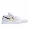 Picture of Wmns Air Jordan 1 Retro Low 'White Metallic Gold'