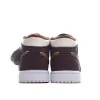Picture of Air Jordan 1 Mid AJ1 Mid Basketball Shoes Beige Brown