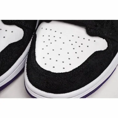 Picture of Air Jordan 1 Mid AJ1 Mid Basketball Shoes Grey Panda