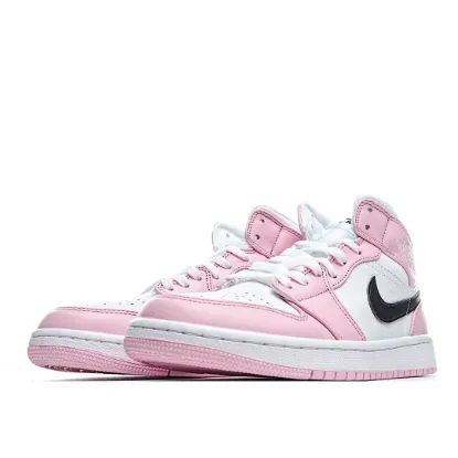 Picture of Air Jordan 1 Mid AJ1 Mid Basketball Shoes Sakura Pink