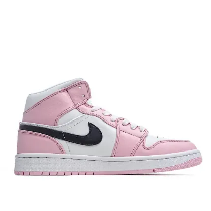 Picture of Air Jordan 1 Mid AJ1 Mid Basketball Shoes Sakura Pink