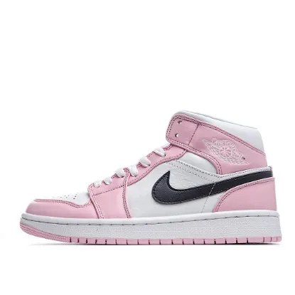 Picture of Air Jordan 1 Mid AJ1 Mid Basketball Shoes Sakura Pink