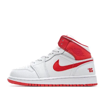 Picture of Air Jordan 1 MID Blue and Red Mandarin Ducks DH0200-100 Mid Series