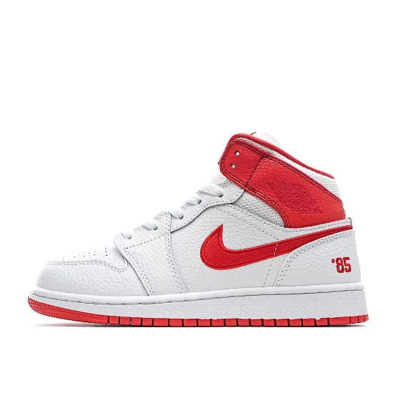 Picture of Air Jordan 1 MID Blue and Red Mandarin Ducks DH0200-100 Mid Series