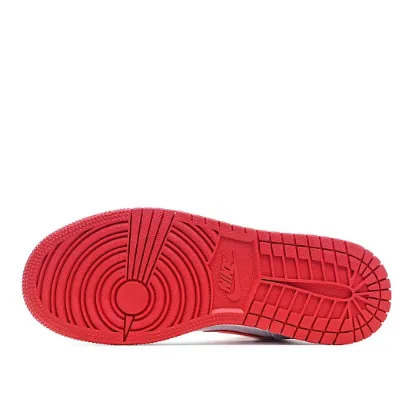 Picture of Air Jordan 1 MID Blue and Red Mandarin Ducks DH0200-100 Mid Series