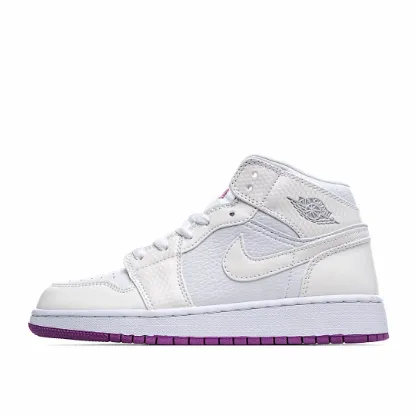 Picture of Air Jordan 1 Mid GG AJ1 Joe 1 Colorful Pink Chameleon Ultraviolet