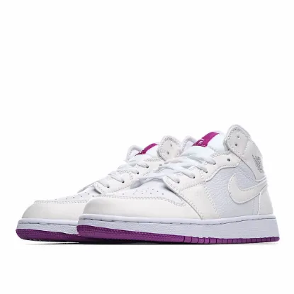 Picture of Air Jordan 1 Mid GG AJ1 Joe 1 Colorful Pink Chameleon Ultraviolet