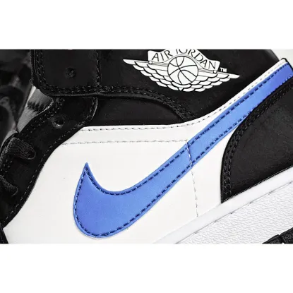 Picture of Air Jordan 1 Mid GS 'Black Racer Blue'