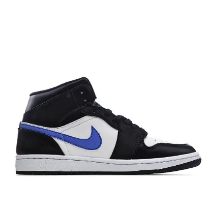 Picture of Air Jordan 1 Mid GS 'Black Racer Blue'
