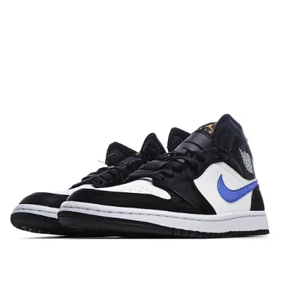 Picture of Air Jordan 1 Mid GS 'Black Racer Blue'