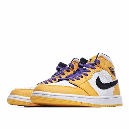 Picture of Air Jordan 1 Mid GS 'Lakers'