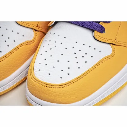 Picture of Air Jordan 1 Mid GS 'Lakers'
