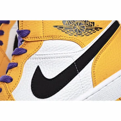 Picture of Air Jordan 1 Mid GS 'Lakers'