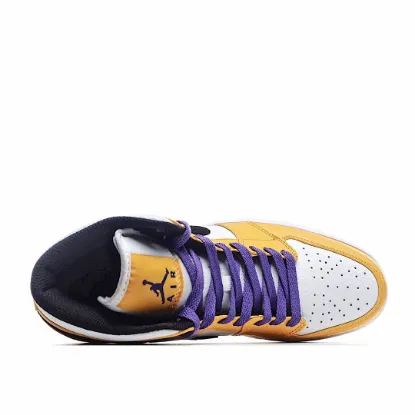 Picture of Air Jordan 1 Mid GS 'Lakers'