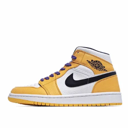 Picture of Air Jordan 1 Mid GS 'Lakers'
