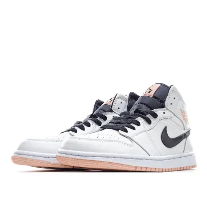 Picture of Air Jordan 1 Mid GS 'White Arctic Orange'