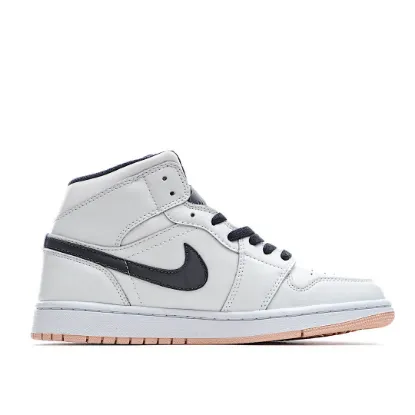 Picture of Air Jordan 1 Mid GS 'White Arctic Orange'
