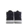 Picture of Air Jordan 1 MiD Mid-Top Basketball Shoes Ink Canvas Black