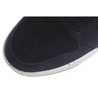 Picture of Air Jordan 1 MiD Mid-Top Basketball Shoes Ink Canvas Black