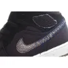 Picture of Air Jordan 1 MiD Mid-Top Basketball Shoes Ink Canvas Black