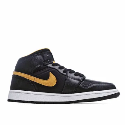 Picture of Air Jordan 1 Mid SE 'Black Gold'