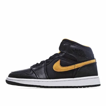 Picture of Air Jordan 1 Mid SE 'Black Gold'
