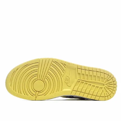 Picture of Air Jordan 1 Mid SE GS 'Rose Patch - Dynamic Yellow'