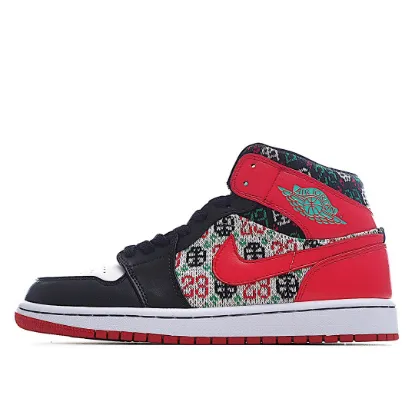 Picture of Air Jordan 1 Mid SE GS 'Ugly Christmas Sweater'