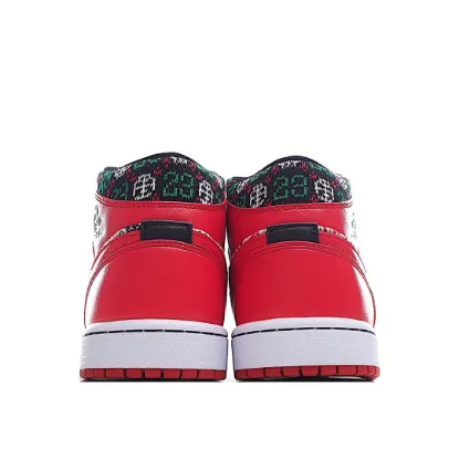 Picture of Air Jordan 1 Mid SE GS 'Ugly Christmas Sweater'