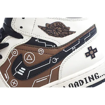 Picture of Air Jordan 1 Mid Video Game Series AJ Mid Basketball Shoes