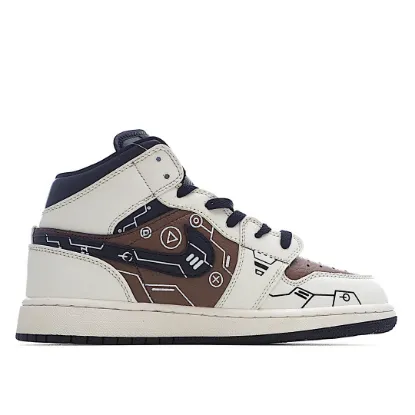 Picture of Air Jordan 1 Mid Video Game Series AJ Mid Basketball Shoes